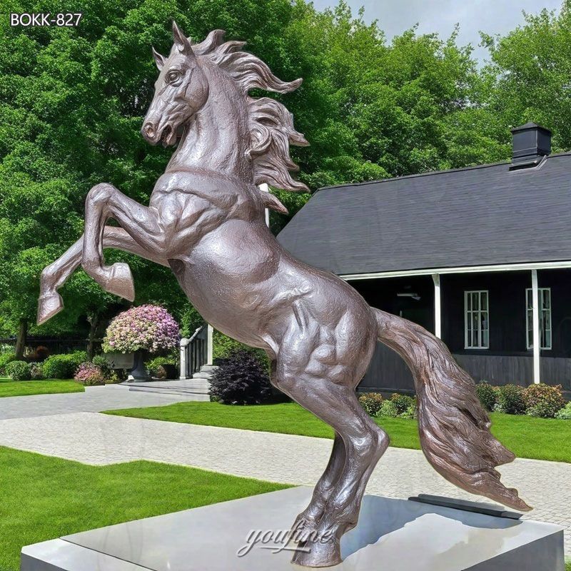 Bronze rearing horse statue for wholesale order