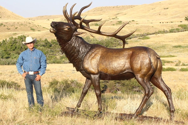 Wholesale bronze elk statue for sale factory direct