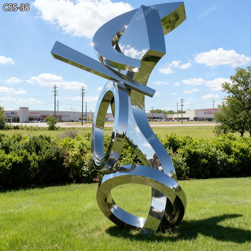 Large metal abstract yard sculpture wholesale