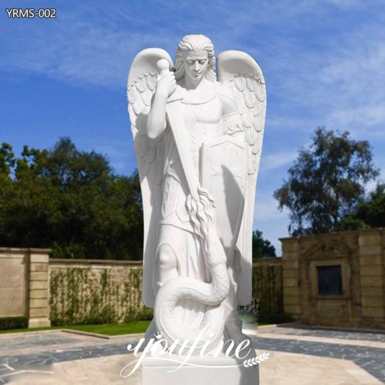 Life size marble St Michael statue wholesale