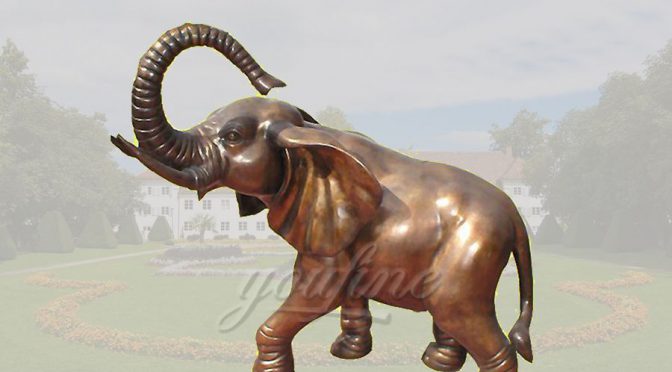 Outdoor western style bronze elephant statue