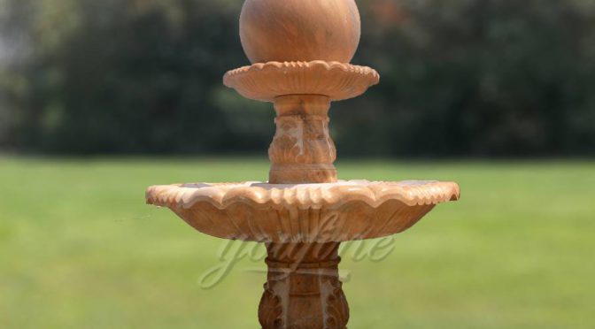 Afterglow Red Rolling Ball Marble Water Fountain Price of China Factory