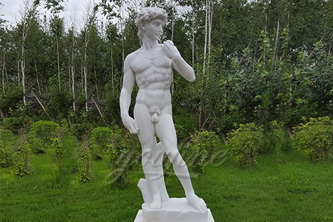 Famous White Marble David Statue