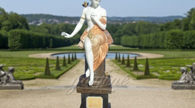 Garden Decoration Western Lady Marble Statue