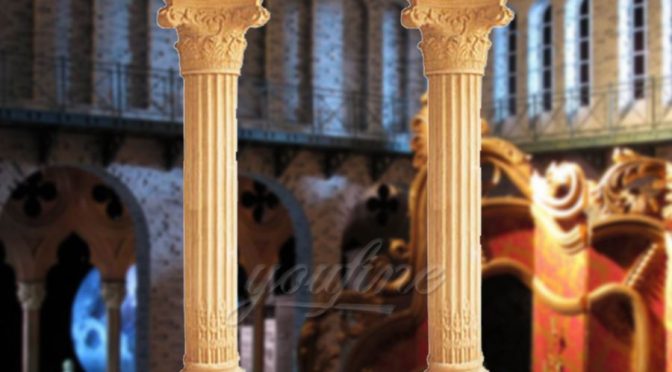 High quality roman marble columns for wedding decoration