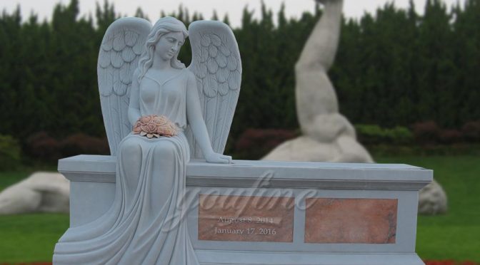 Hot Sale Beloved Angel Marble Headstone