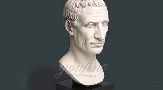Indoor decoration marble Julius Caesar bust statue
