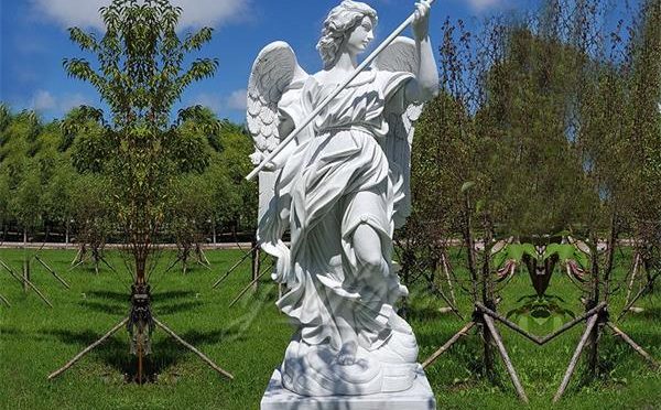 Life size outdoor marble angel sculpture for sale