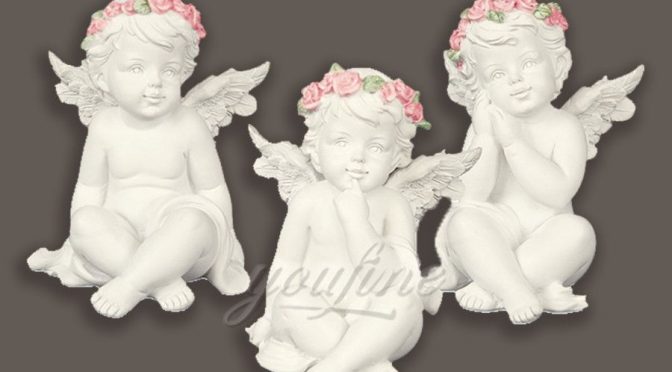 Lovely life size decoration marble cherub statues