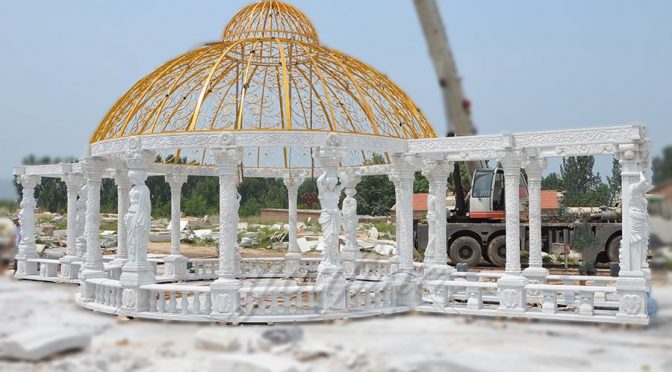 Outdoor luxury Large marble gazebo for decoration-1