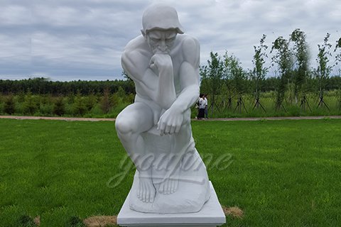 Western Full Size Marble Statue of the Thinker
